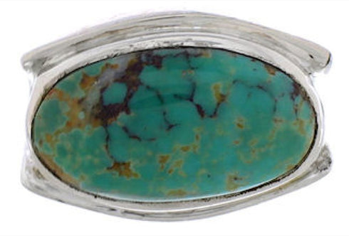 Turquoise Sterling Silver Southwestern Jewelry Ring Size 5-1/4 TX39845